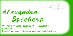 alexandra sziebert business card